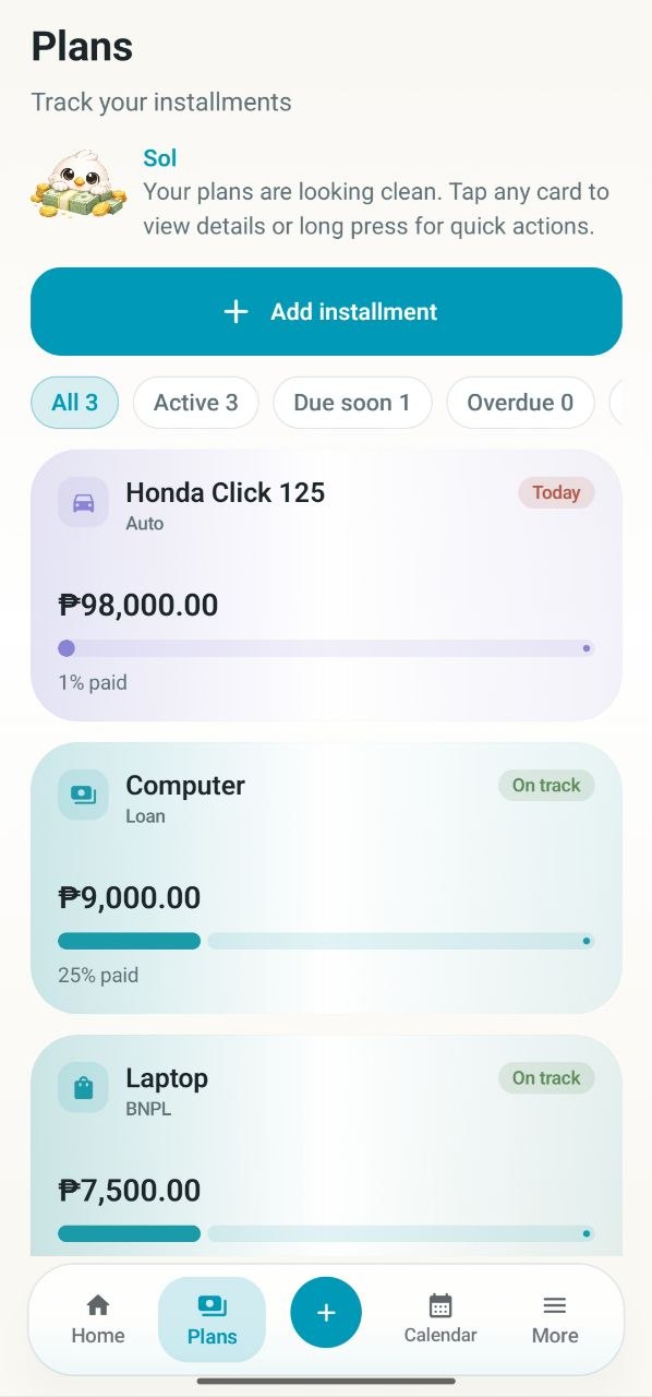 Sol app right preview